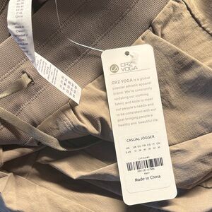 CRZ YOGA Tan Casual Joggers
